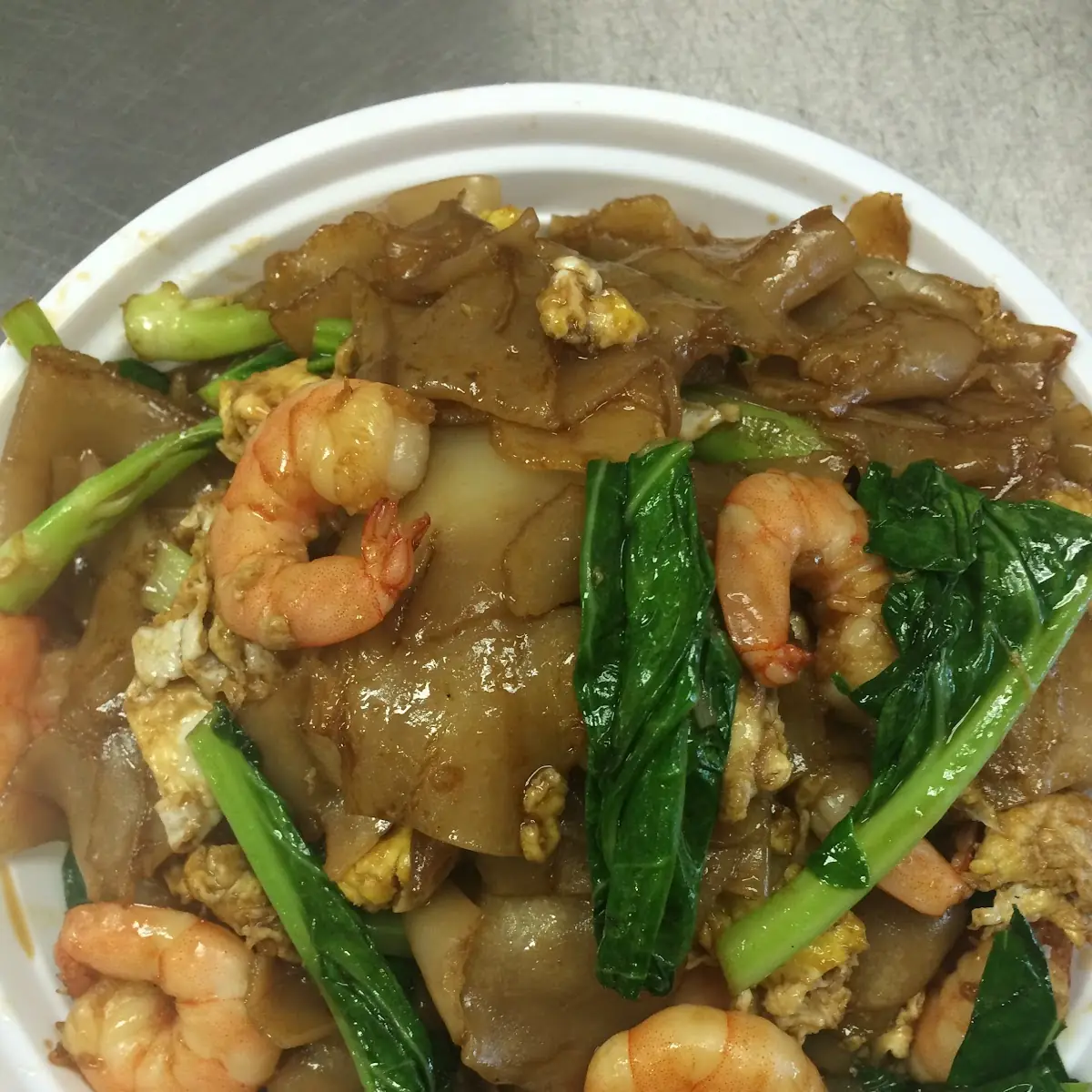 pad see ew shrimp 泰式虾河粉